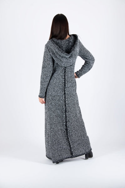 Hooded Knitted Dress LINDA BF - EUG FASHION EugFashion 