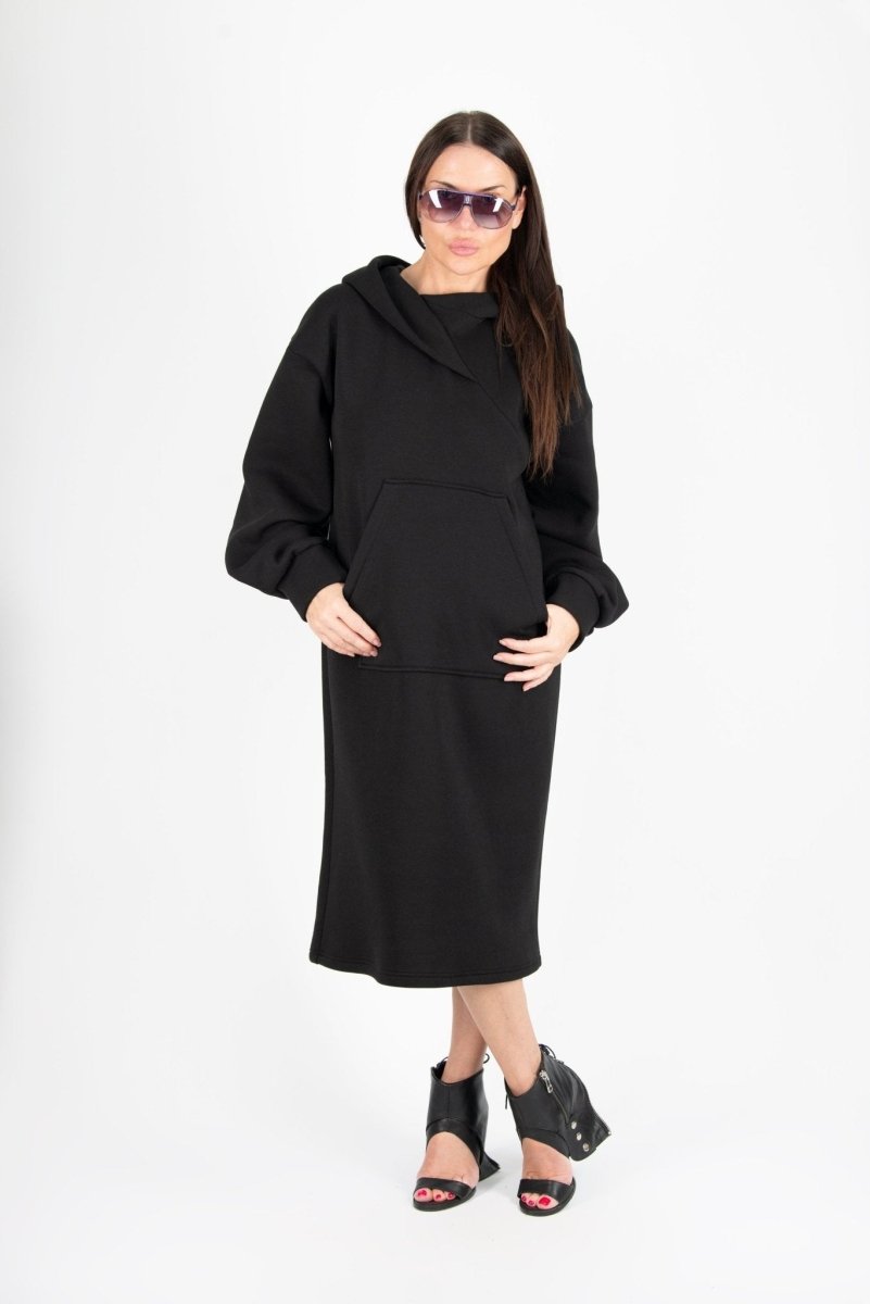 Hooded Long Dress SOFIA - EUG Fashion
