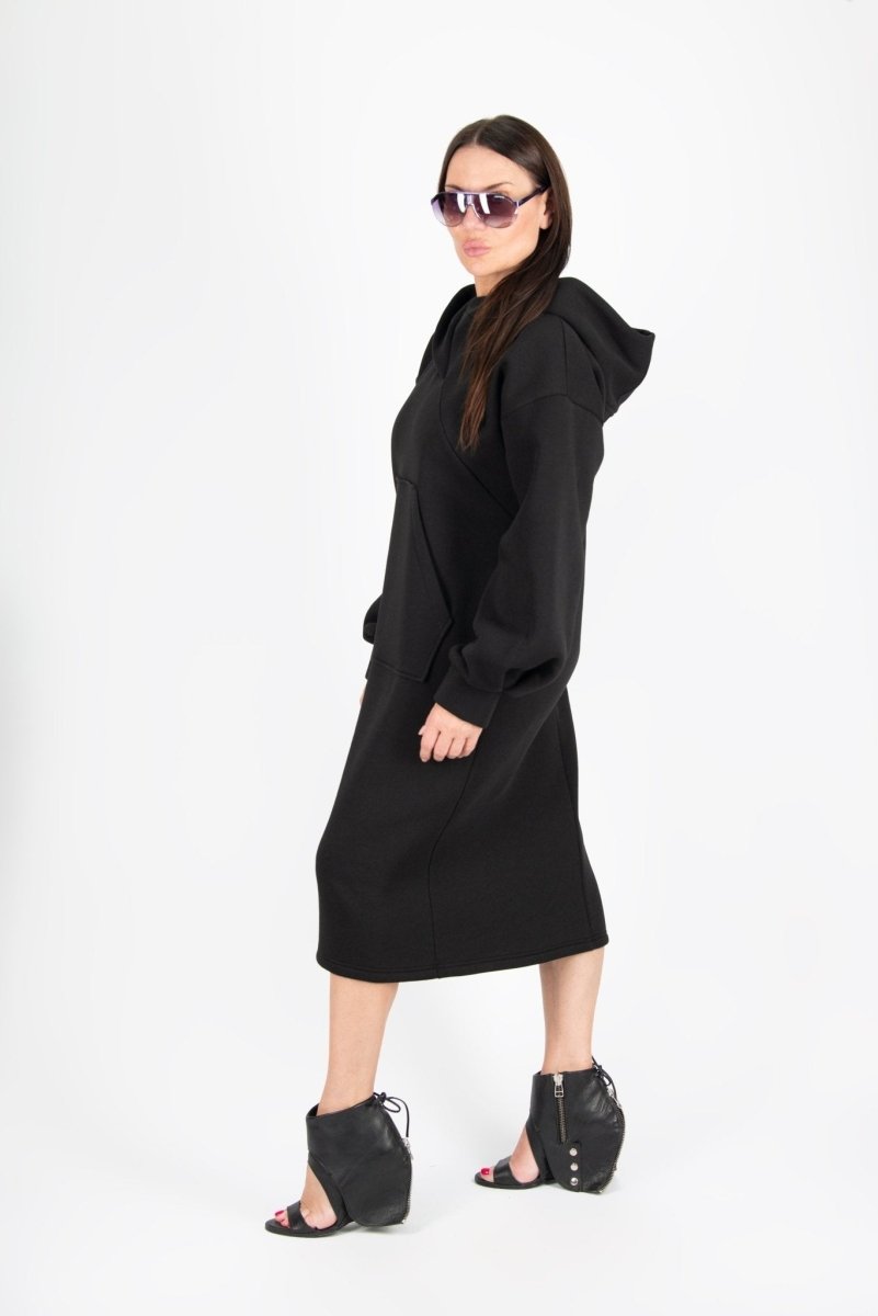 Hooded Long Dress SOFIA - EUG Fashion