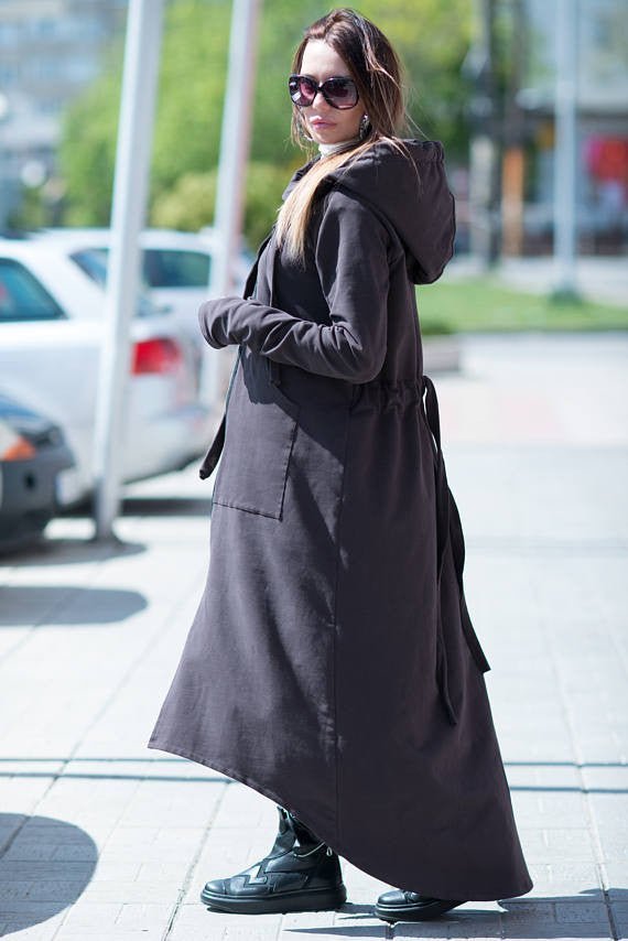 Hooded Long Jacket BETHANY - EUG Fashion