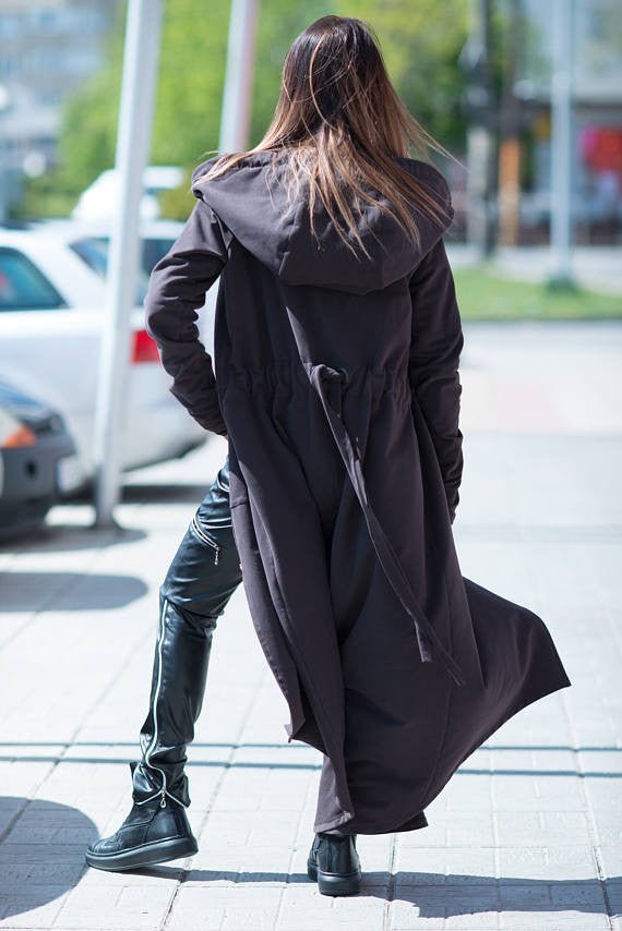 Hooded Long Jacket BETHANY - EUG Fashion