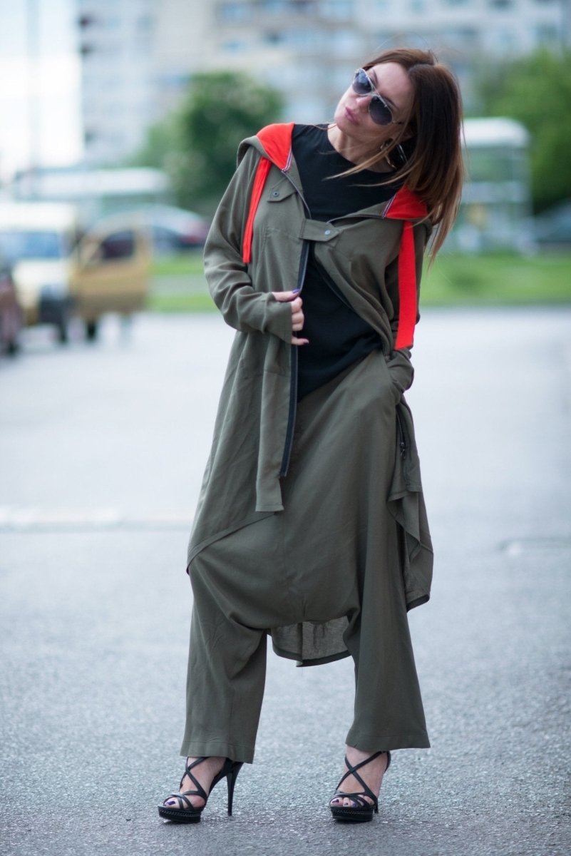 Hooded Print Cotton Vest ANGELA - EUG Fashion