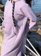 Hooded Sweatshirt Dress SUZANA - EUG Fashion
