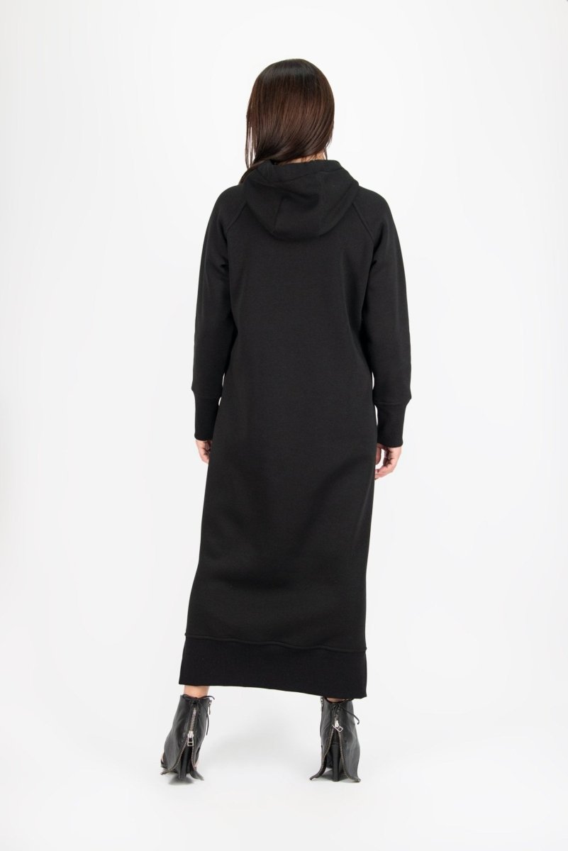Hooded Sweatshirt Dress SUZANA - EUG Fashion