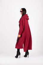 Hooded Zipper Print Vest TRANI - EUG Fashion
