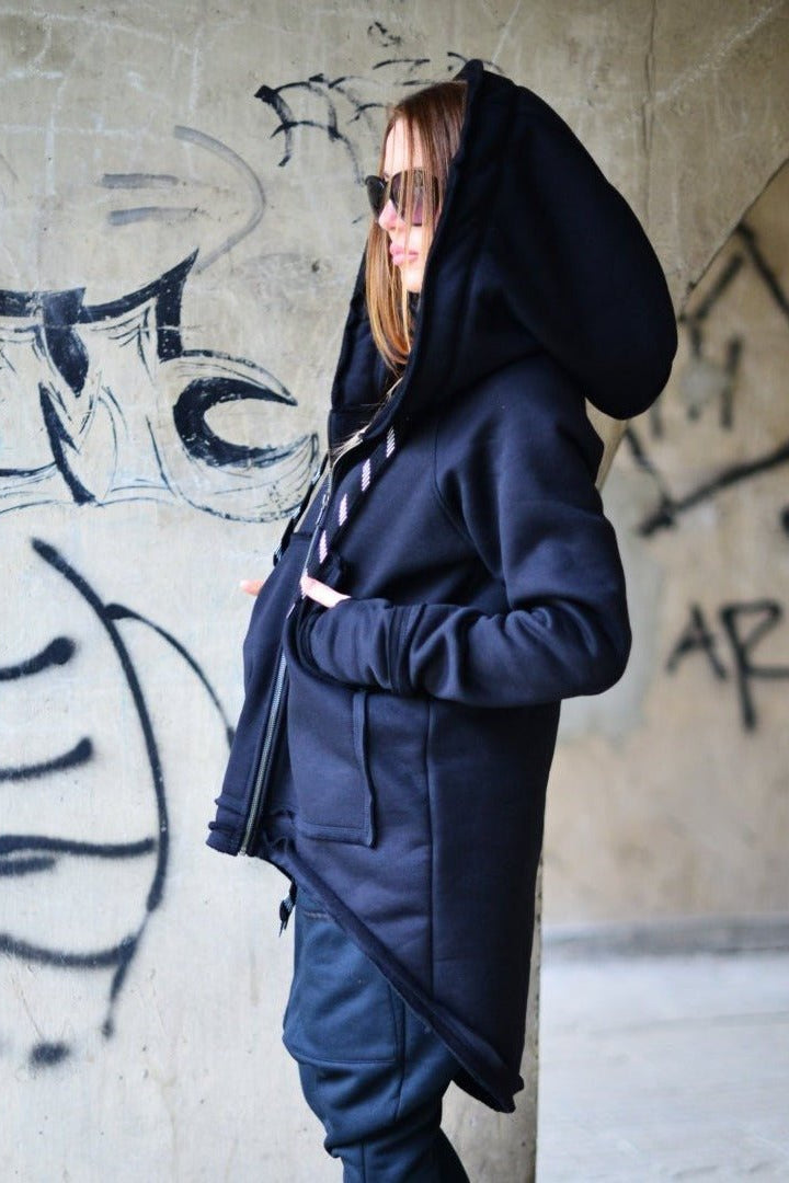 Hooded Zipper Sweatshirt MELISSA - EUG Fashion