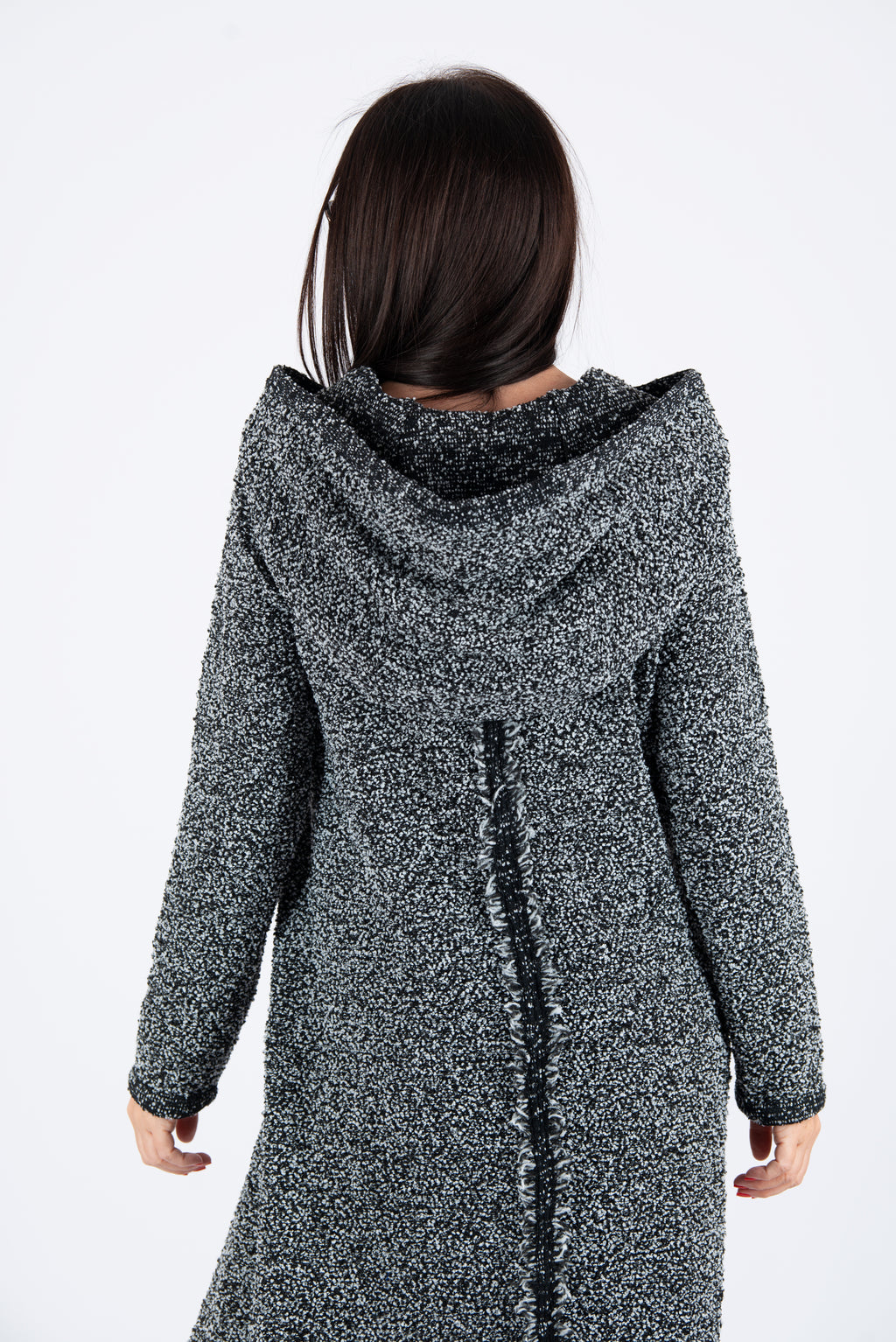 Hooded Knitted Dress - Linda
