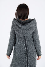 Hooded Knitted Dress - Linda