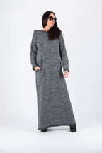 Hooded Knitted Dress - Linda