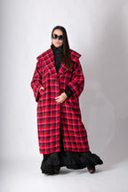 Hot Pink Winter Loose Coat SIRI - EUG Fashion