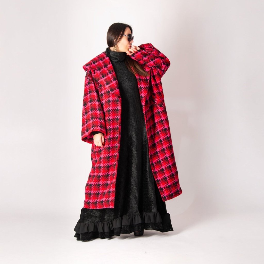 Hot Pink Winter Loose Coat SIRI - EUG Fashion