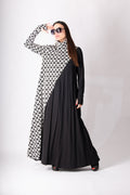 Houndstooth Turtleneck Dress VIVIAN - EUG Fashion