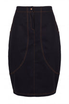 woman black skirt