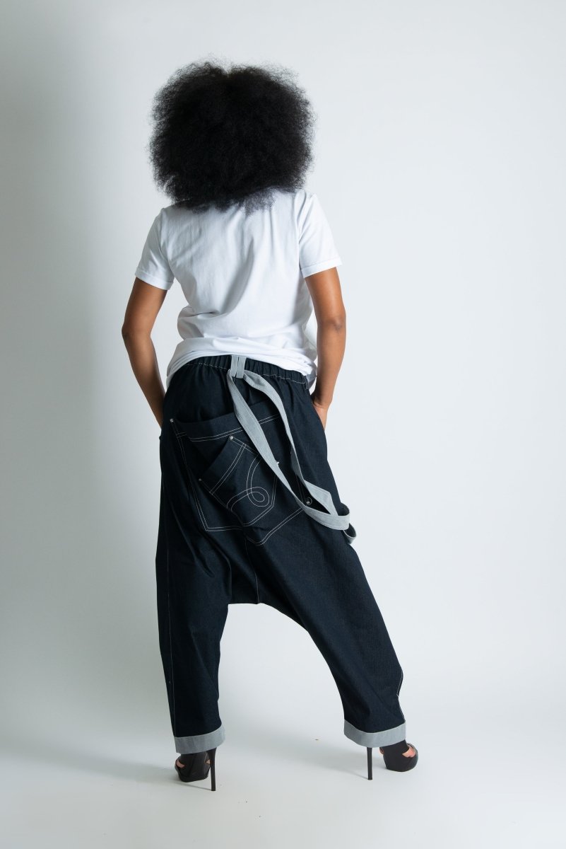 Jeans Drop Crotch Pants Lesila - EUG Fashion