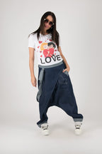 Jeans Drop Crotch Pants Lesila - EUG Fashion