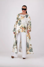 JESIKA WHITE WIDE LINEN PANTS - EUG Fashion