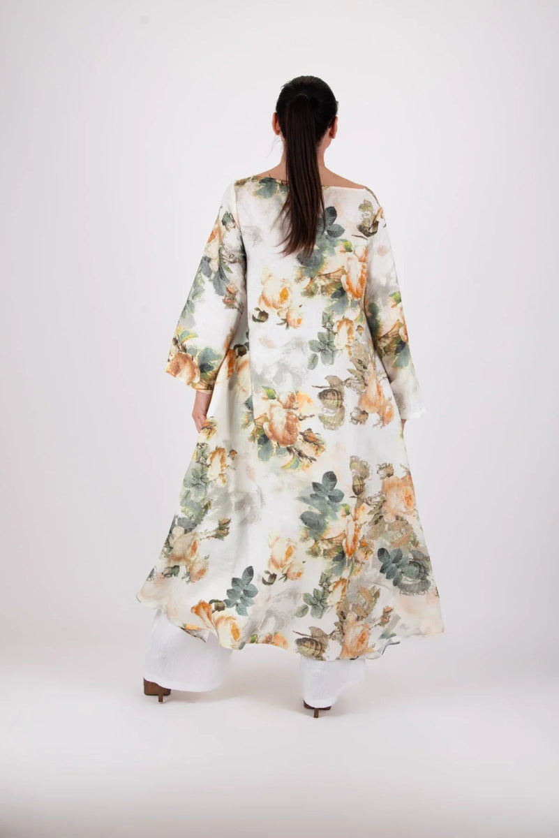 JESIKA WHITE WIDE LINEN PANTS - EUG Fashion