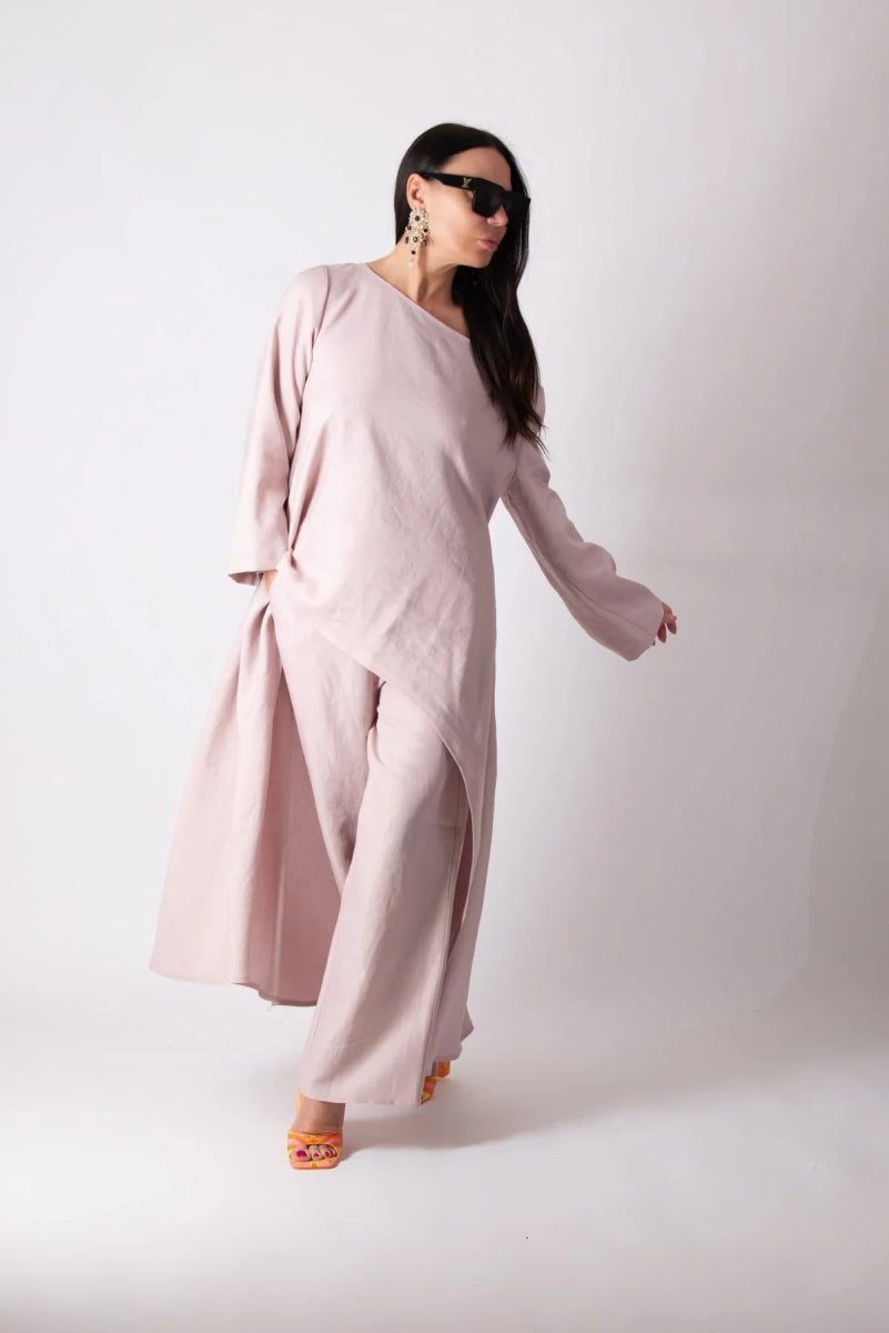 JESIKA WIDE LINEN PANTS - EUG Fashion