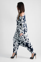 woman harem jumpsuit #white