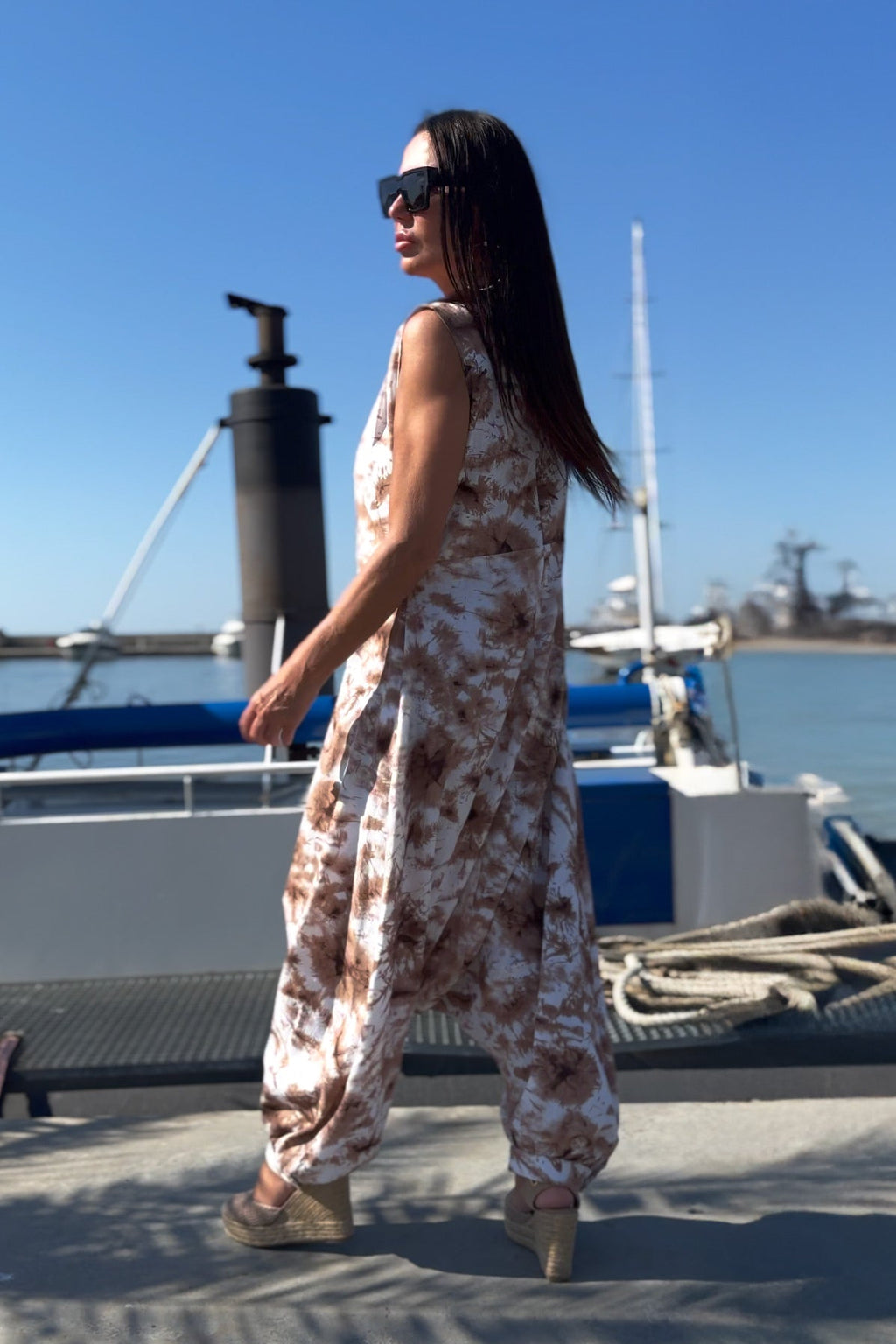 Sleeveless Linen Jumpsuit - Ariana
