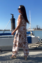 Sleeveless Linen Jumpsuit - Ariana