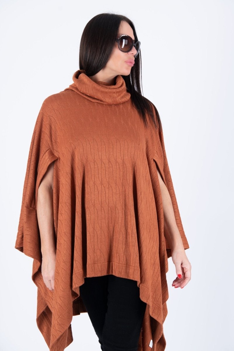 Knitted Poncho EVA BF - EUG FASHION EugFashion 