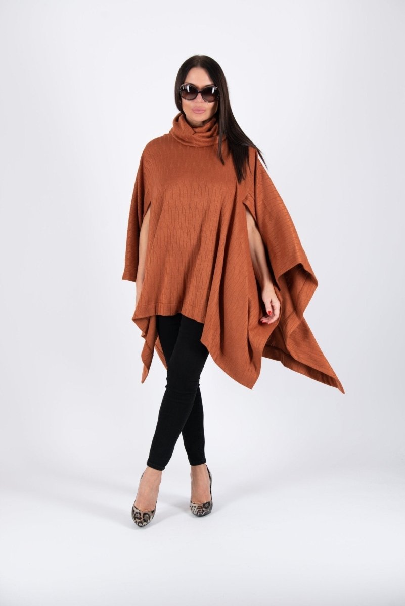 Knitted Poncho EVA BF - EUG Fashion
