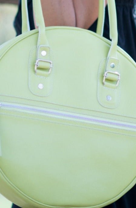 Lemon Green Leather Bag MARKIZA/BARISTA - EUG Fashion EugFashion 