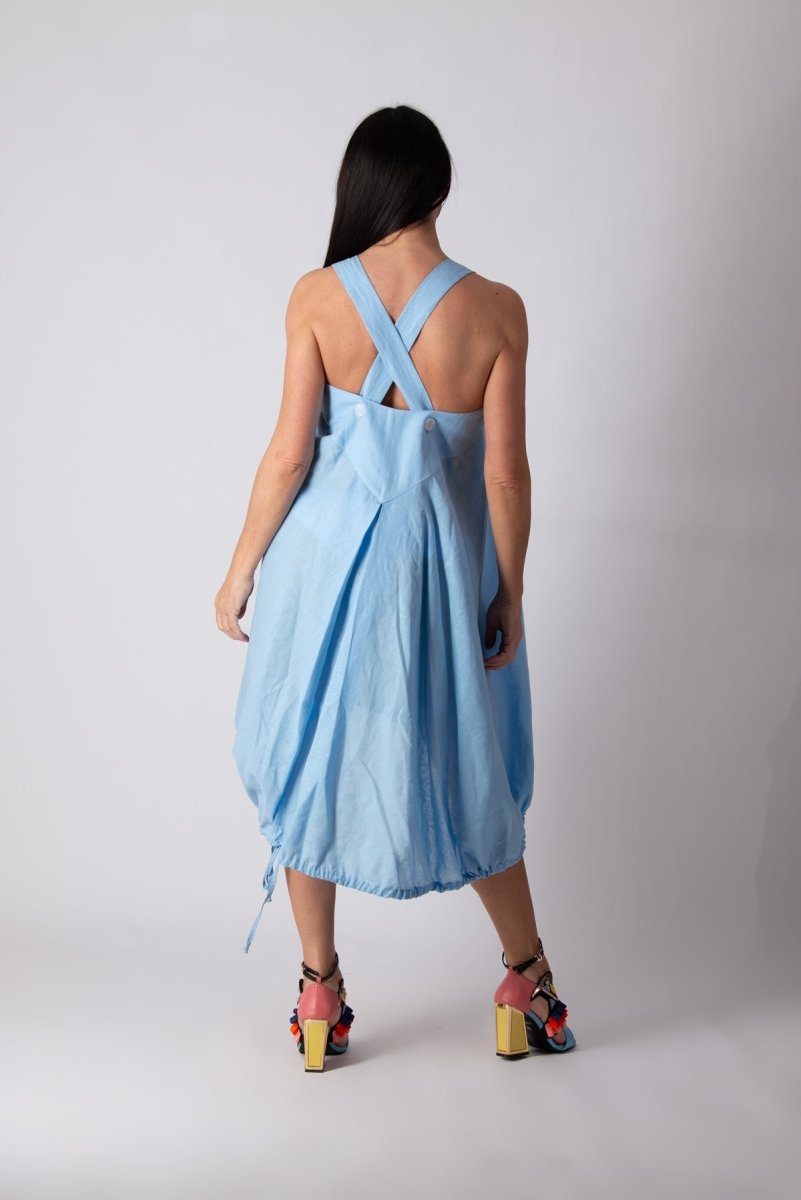 Light blue linen dress KATE - EUG Fashion