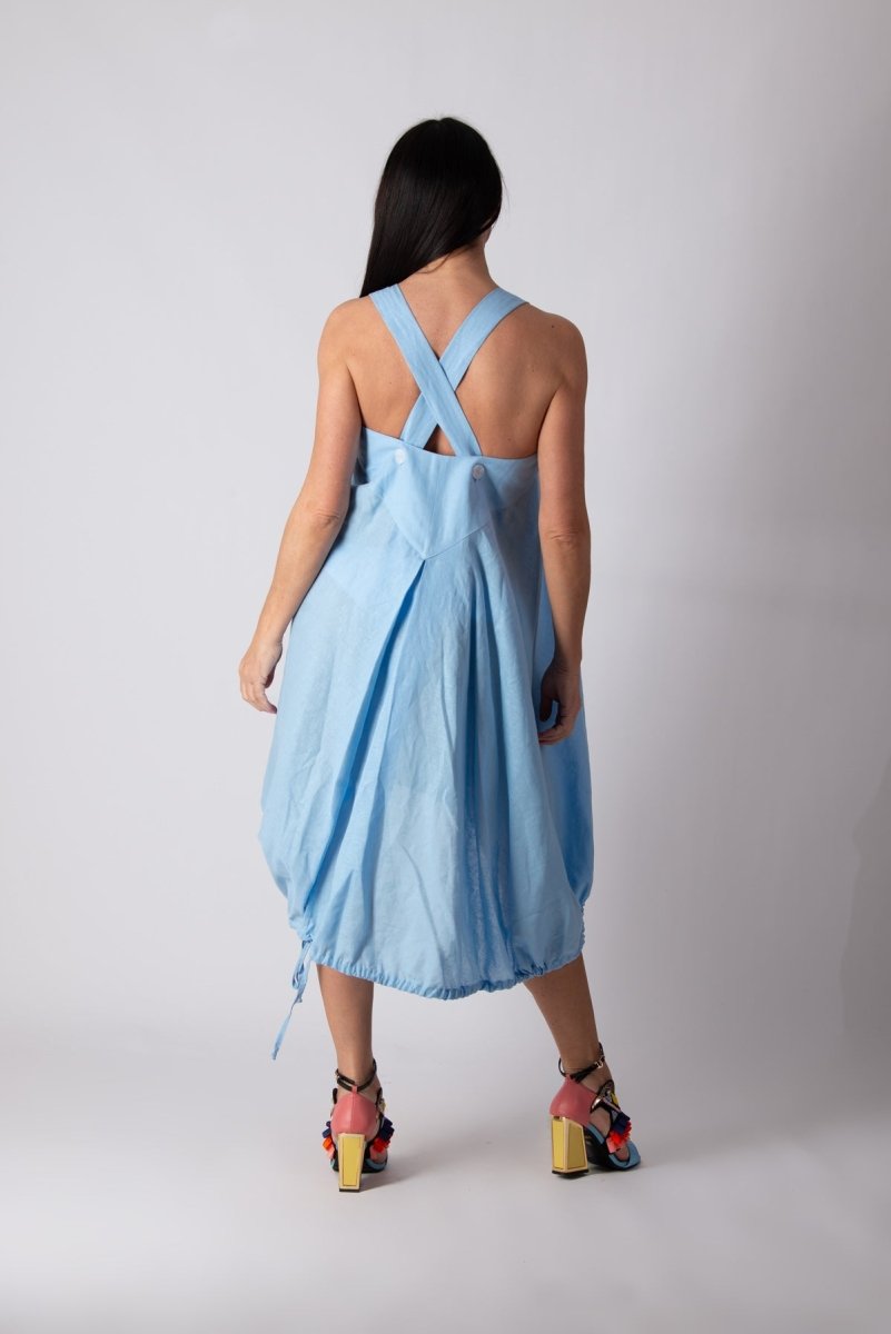 Light blue linen dress KATE - EUG Fashion EugFashion 