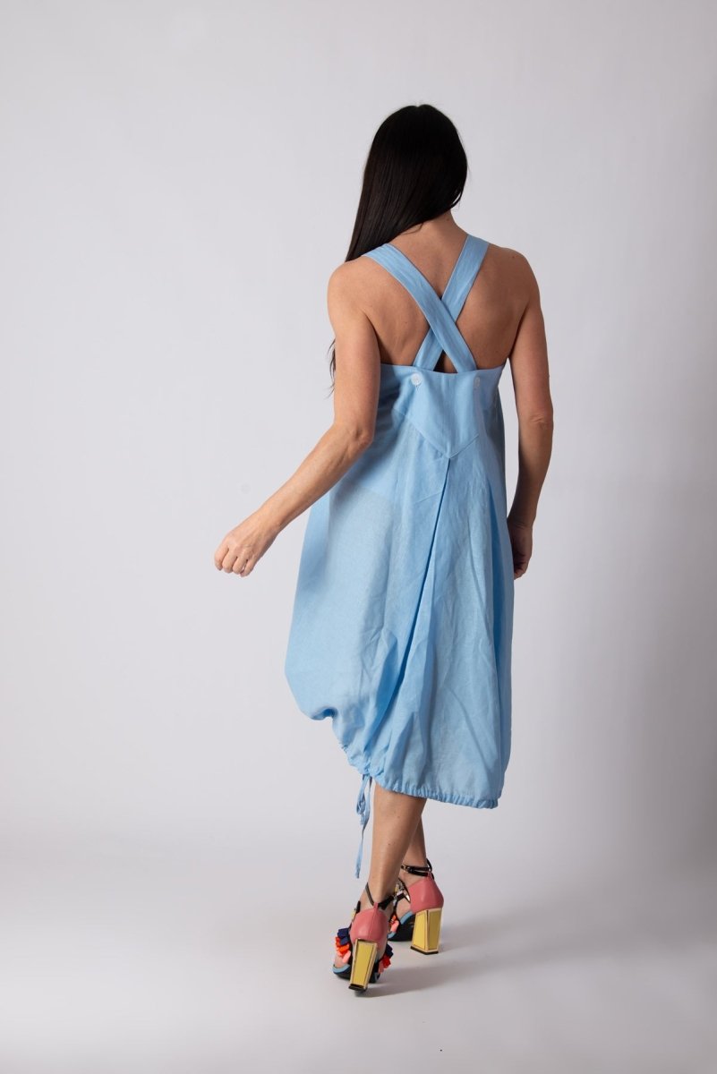 Light blue linen dress KATE - EUG Fashion