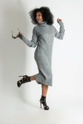 Light Grey knitting dress MIA SALE - EUG Fashion