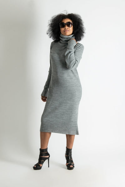 Light Grey knitting dress MIA SALE - EUG Fashion EugFashion 