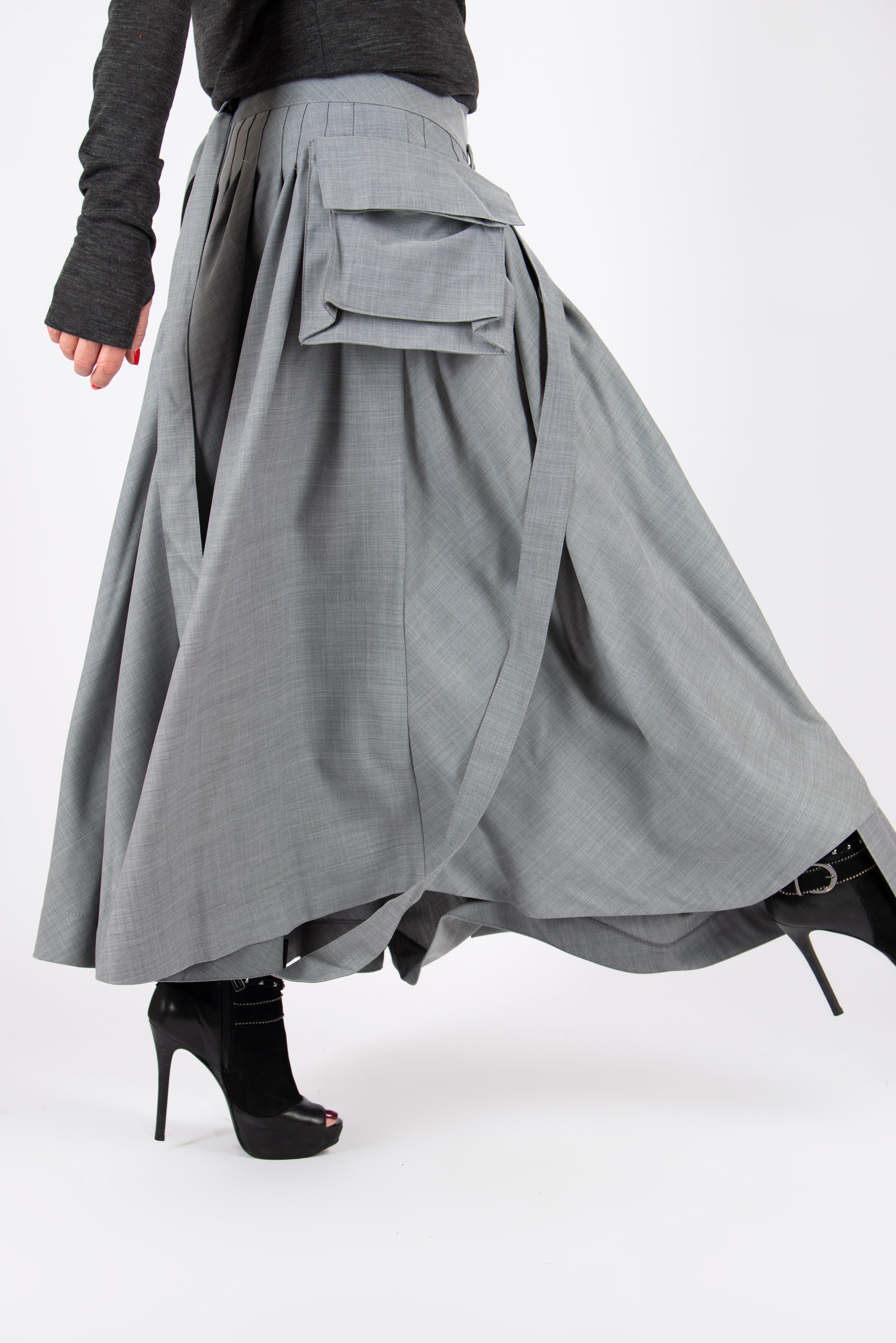 Asymmetrical Long Skirt - Zefira