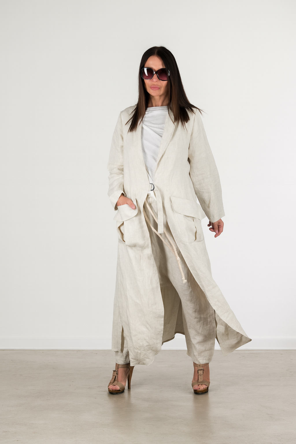 Linen vest Sonam EugFashion 