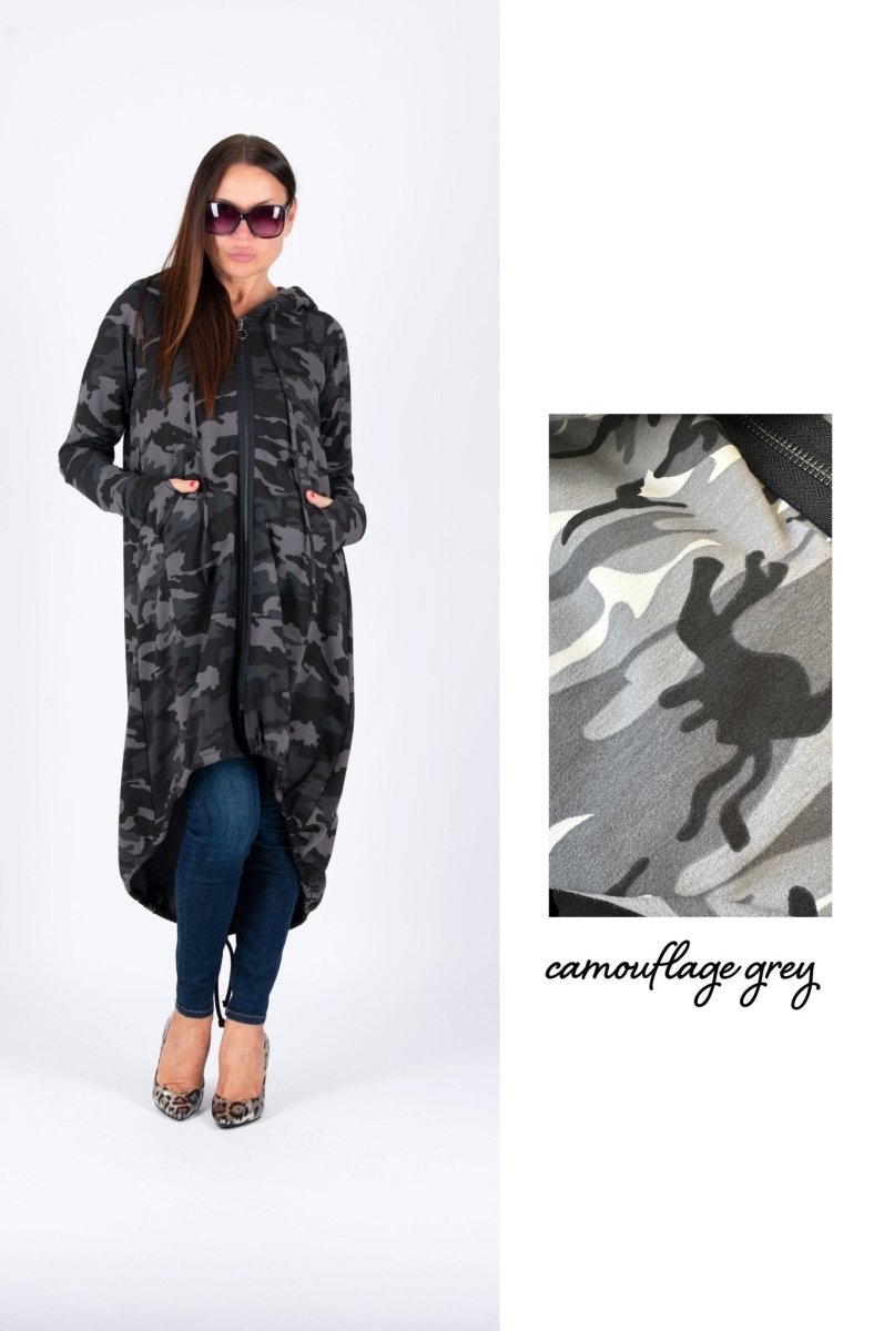 LILY Military Hooded Sweatshirt SALE - EUG Fashion