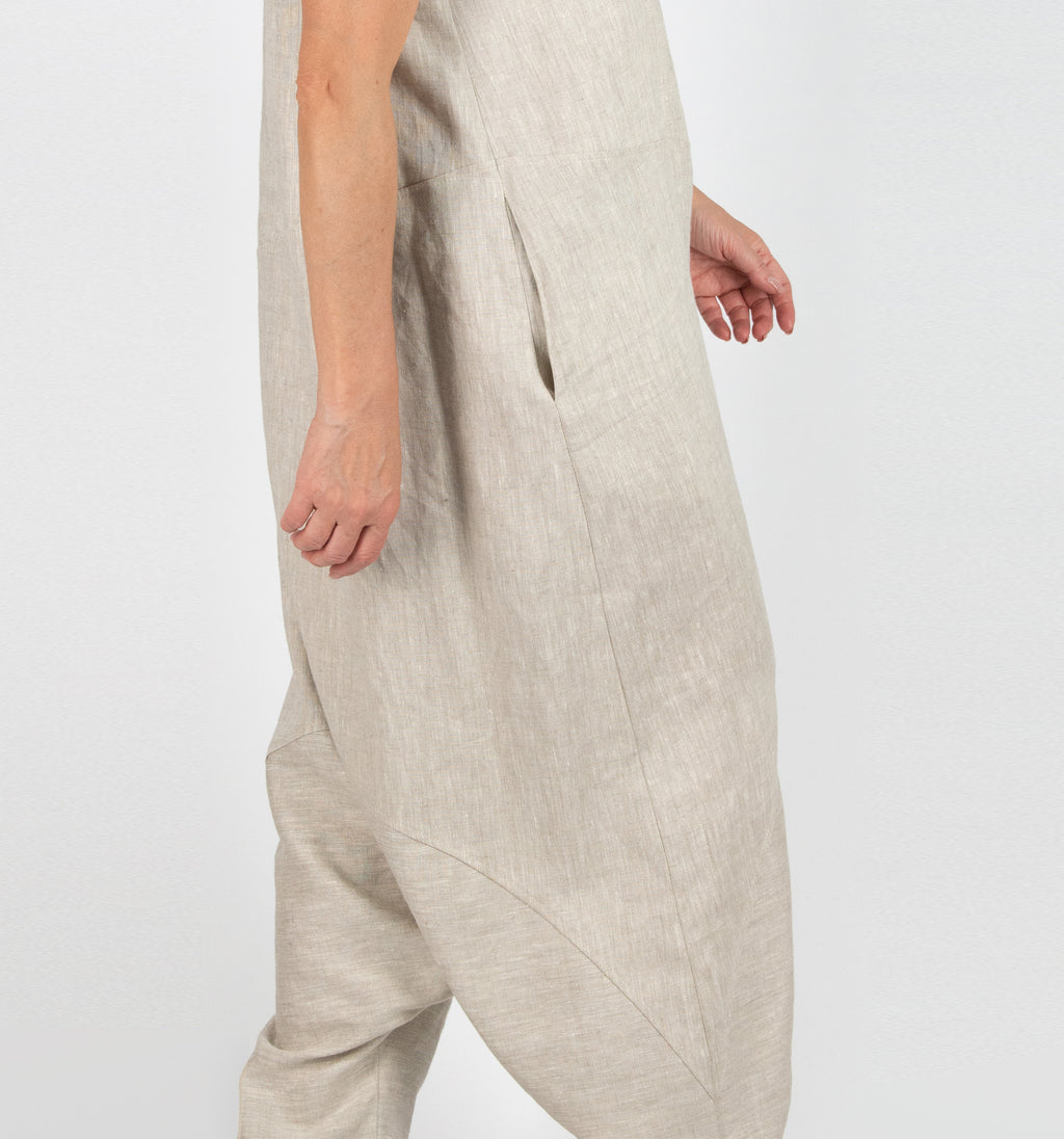 Harem Linen Jumpsuit - Ruth