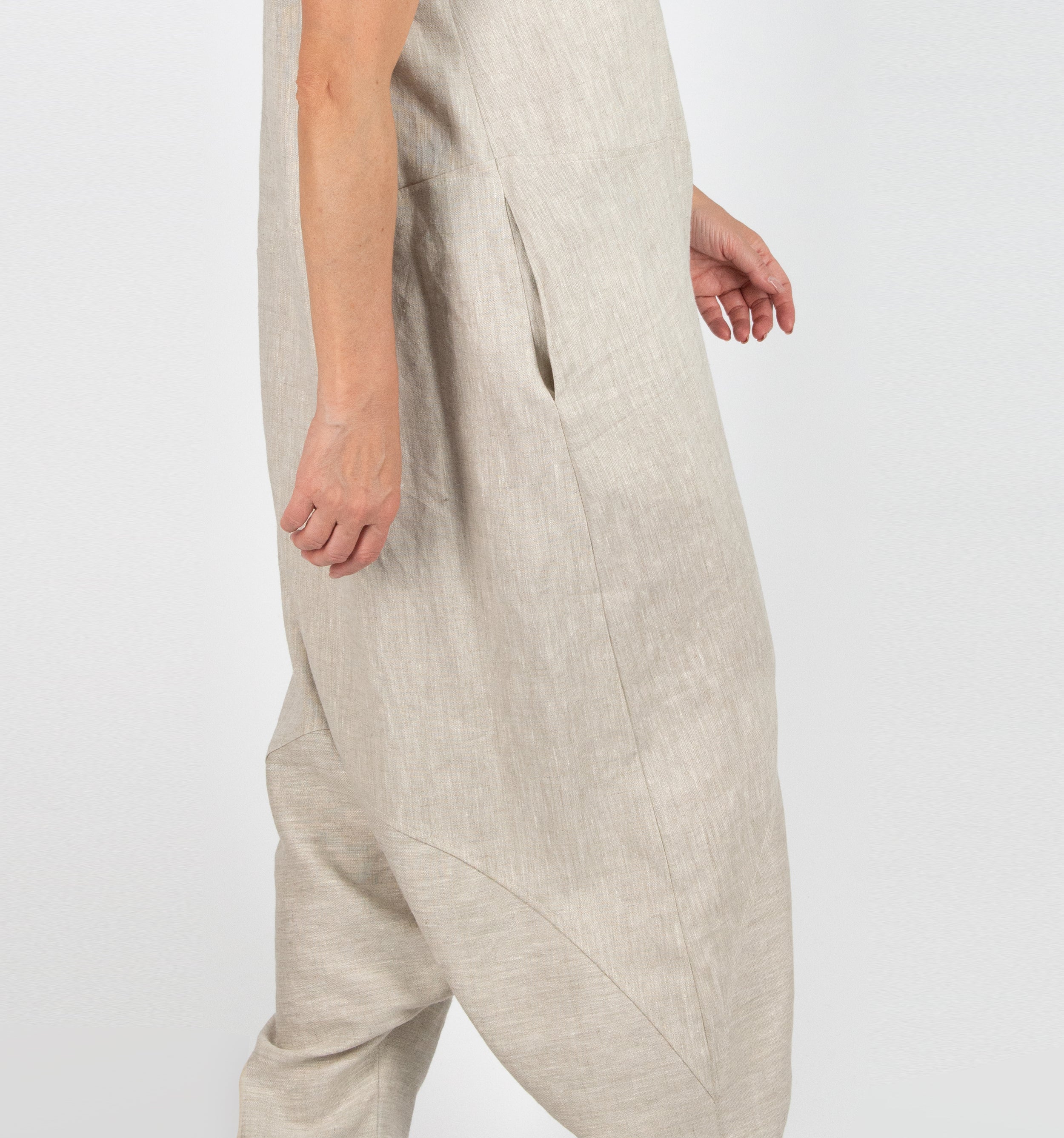 Harem Linen Jumpsuit - Ruth