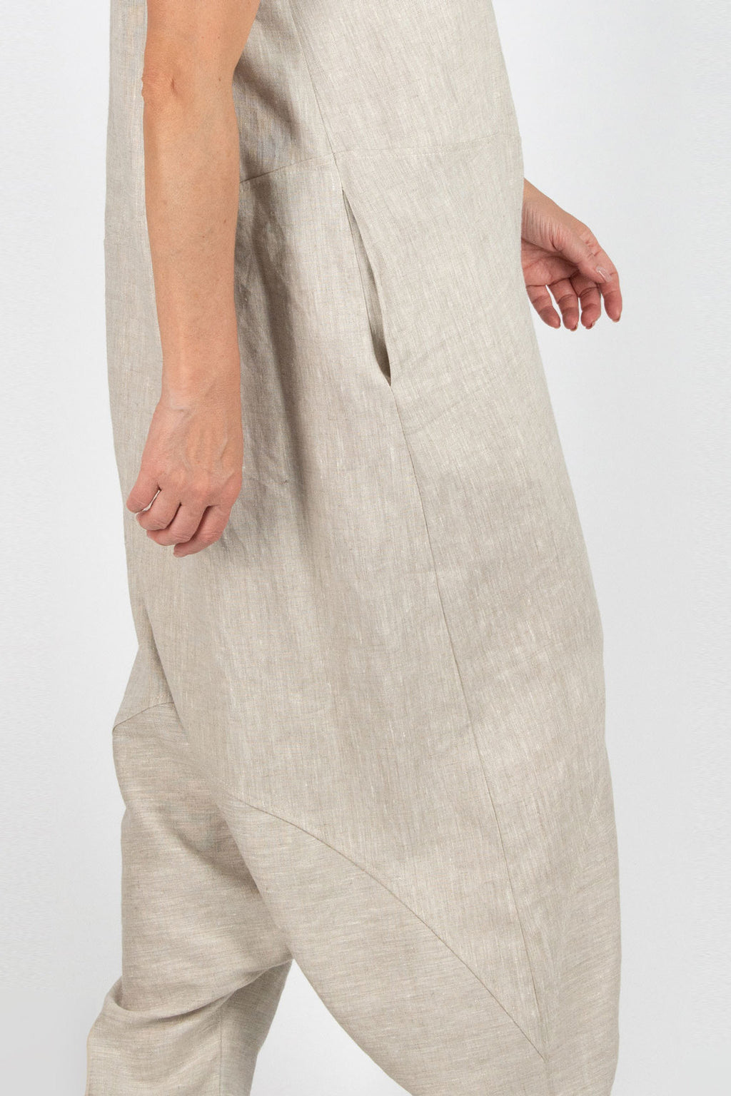 Harem Linen Jumpsuit - Ruth