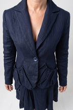 linen-woman-blue-jacket