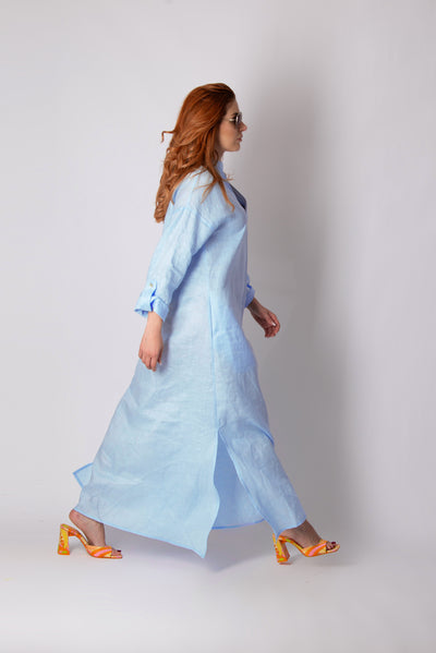 Linen Long Dress ENAS EugFashion 