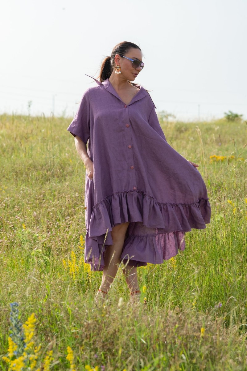 Linen Dress VALERIA - EUG Fashion