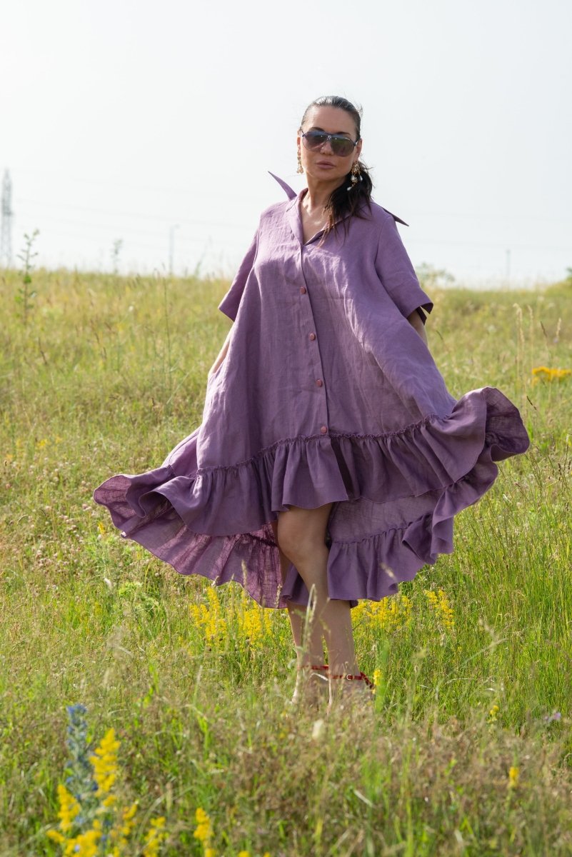 Linen Dress VALERIA - EUG Fashion