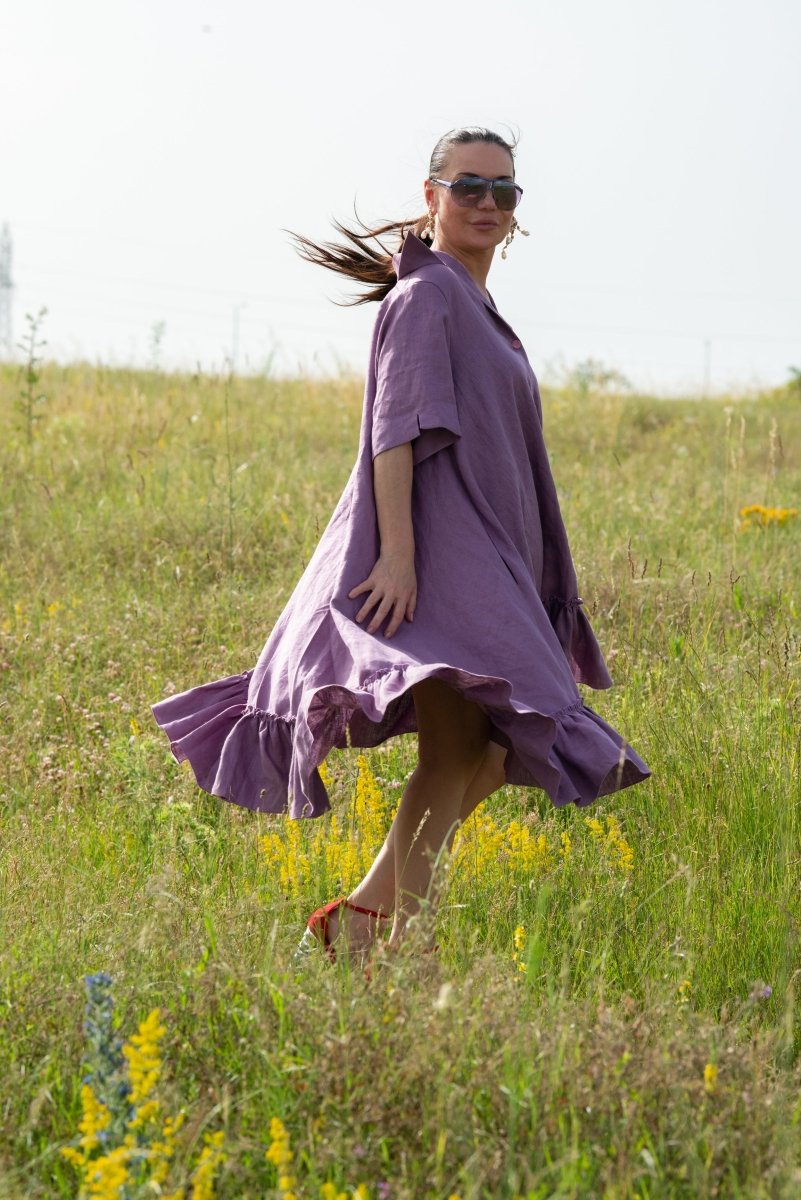 Linen Dress VALERIA - EUG Fashion