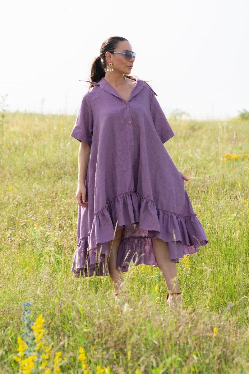 Linen Dress VALERIA - EUG Fashion EugFashion 