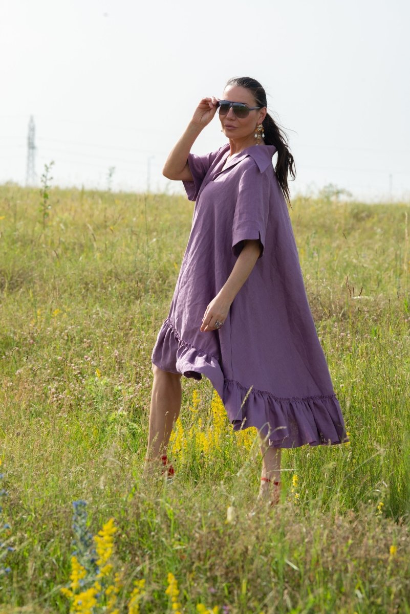 Linen Dress VALERIA - EUG Fashion
