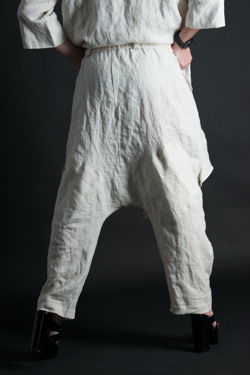 Linen Harem Loose Pants ALEXA - EUG Fashion