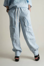 Linen Harem Loose Pants ANITA - EUG Fashion