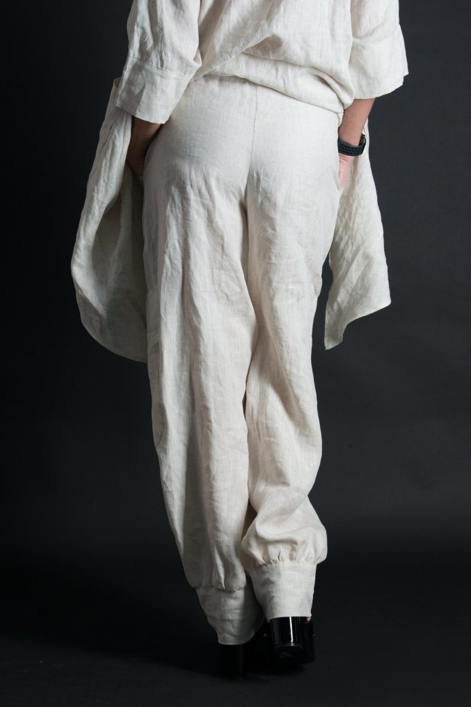 Linen Harem Loose Pants ANITA - EUG Fashion