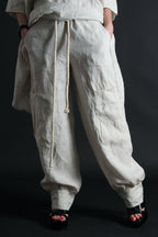 Linen Harem Loose Pants ANITA - EUG Fashion